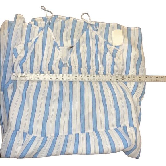 RAILS Avril Dress Size XXL Gibson Stripe Linen Blend 100% cotton Lining Midi New - Picture 16 of 16